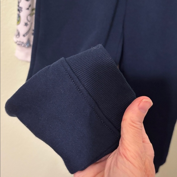 Flapdoodles Sports 3 Piece Set Sweatsuit Jogger Hoodie Navy Backpack Fun Patches - Picture 8 of 10